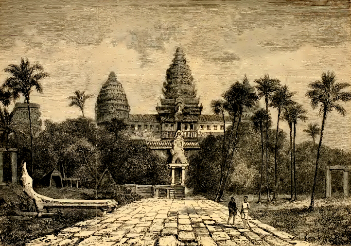 Фасад Ангкор-Вата, Анри Муо, 1861